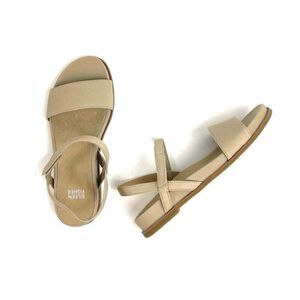 Eileen Fisher Demo Sandals Size 9 Nude Leather $148.00